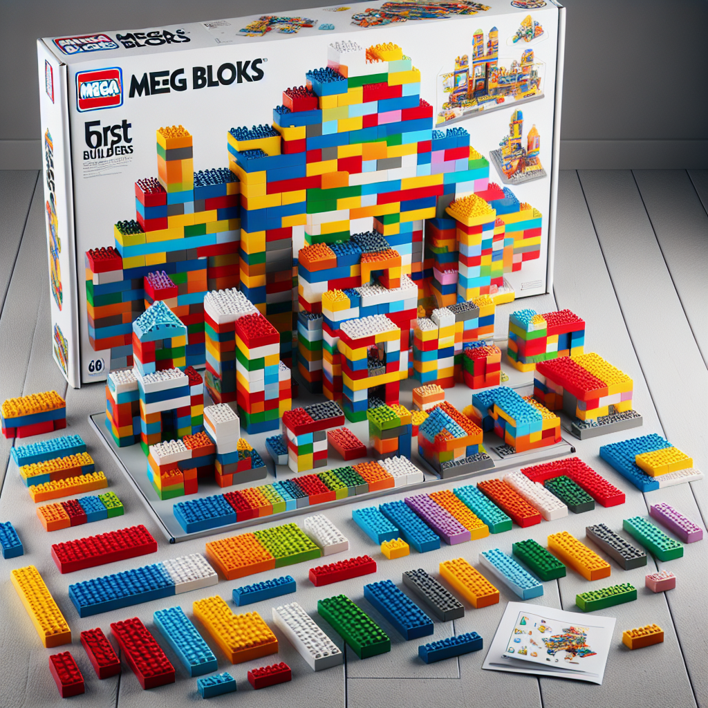 Конструктор Mega Bloks First Builders 60деталей в ассортименте